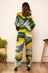 Shop_Babita Malkani_Green Silk Satin Swirl Print Pant _at_Aza_Fashions