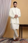 Buy_Aham-Vayam_Off White Cotton Silk Embroidery Geometric Diyam Jacket Pant Set 