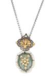 Sangeeta Boochra_Green Shanaya Floral Carved Pendant Necklace _Online_at_Aza_Fashions