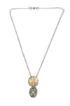 Shop_Sangeeta Boochra_Green Labradorite Carla Carved Pendant Necklace _at_Aza_Fashions