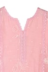 Buy_MINIME ORGANICS_Pink Chanderi Silk Embroidery Lace Flora And Cutwork Kurta With Pant _Online_at_Aza_Fashions