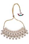Shop_Auraa Trends_Gold Plated Stones Kundan Embellished Necklace Set 