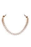 Shop_Auraa Trends_Gold Plated Diamonds, Stones Kundan Leaf Embellished Necklace Set _Online_at_Aza_Fashions