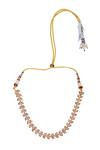 Buy_Auraa Trends_Gold Plated Diamonds, Stones Kundan Leaf Embellished Necklace Set 