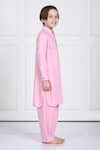 Buy_The Pony & Peony Co._Pink Rayon Solid Aariv Kurta And Pant Set _Online_at_Aza_Fashions