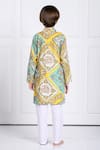 Shop_The Pony & Peony Co._Yellow Cotton Printed Floral Riaan Kurta And Pant Set _at_Aza_Fashions