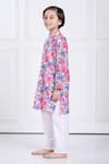 Buy_The Pony & Peony Co._Multi Color Cotton Printed Floral Noah Kurta And Pant Set _Online_at_Aza_Fashions