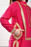 Buy_The Pony & Peony Co._Pink Cotton Embroidered Gota Patti Pia Kurta Set 