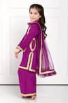 Buy_The Pony & Peony Co._Purple Cotton Embroidered Gota Patti Ria Kurta Set _Online_at_Aza_Fashions