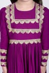 Shop_The Pony & Peony Co._Purple Rayon Embellished Gota Amairah Anarkali Sharara Set _Online_at_Aza_Fashions