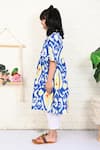 Buy_THE COTTON STAPLE_Blue Cotton Printed Paisley Ikat Beach Kurta With Pant _Online_at_Aza_Fashions