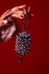 Shop_FOREVER NOOR_Black Crystals Noah Mini Bucket Bag _at_Aza_Fashions