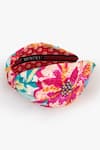 Buy_Moyolu_Multi Color Floral Radiance Embroidered Hair Band _Online_at_Aza_Fashions