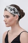 Buy_Moyolu_Black Monochrome Magic Embroidered Hair Band _at_Aza_Fashions