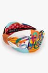 Shop_Moyolu_Multi Color Striped Vibrant Routes Embroidered Hair Band _at_Aza_Fashions