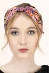 Buy_Moyolu_Multi Color Abstract Jungle Jewel Embroidered Hair Band _Online_at_Aza_Fashions