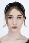 Shop_Moyolu_Black Cutdana Elegant Noir Embroidered Hair Band _Online_at_Aza_Fashions