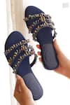 Shop_Phenominaal_Blue Crystals Cleopatra Work Sandals _Online_at_Aza_Fashions