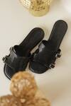 Shop_Phenominaal_Black Onyx Handcrafted Flats _Online_at_Aza_Fashions