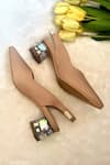 Shop_Modanta Footwear_Beige Diamond Embellished Pump Heels _at_Aza_Fashions