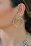 Anana_Silver Plated Elephant Motifs Soulful Carved Studs _Online_at_Aza_Fashions