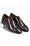 Buy_Wednesday Lifestyle_Maroon Charles Brogue Pattern Oxfords _at_Aza_Fashions