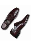 Shop_Wednesday Lifestyle_Maroon Charles Brogue Pattern Oxfords _at_Aza_Fashions