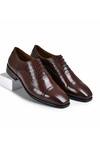 Buy_Wednesday Lifestyle_Maroon Textured Croco Leather Oxfords _at_Aza_Fashions