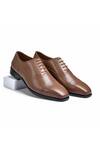 Buy_Wednesday Lifestyle_Brown Charles Leather Brogue Pattern Oxfords _at_Aza_Fashions
