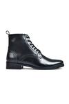 Wednesday Lifestyle_Black Genuine Leather Lace Up Boots _Online_at_Aza_Fashions