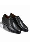 Buy_Wednesday Lifestyle_Black Dominic Leather Derby Lace Up Shoes _at_Aza_Fashions