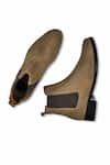 Shop_Wednesday Lifestyle_Gold Wellington Suede Leather Chelsea Boots _at_Aza_Fashions