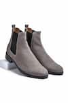 Buy_Wednesday Lifestyle_Grey Wellington Tapered Toe Plain Chelsea Boots _at_Aza_Fashions