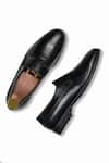 Shop_Wednesday Lifestyle_Black Plain Nikola Leather Loafers _at_Aza_Fashions