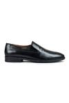 Wednesday Lifestyle_Black Plain Nikola Leather Loafers _Online_at_Aza_Fashions