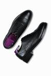 Shop_Wednesday Lifestyle_Black Textured Officer Ii Oxford Shoes _at_Aza_Fashions