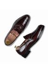 Shop_Wednesday Lifestyle_Maroon Plain Peter Leather Slip-on Loafers _at_Aza_Fashions