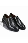 Buy_Wednesday Lifestyle_Black Textured Todd Derby Shoes _at_Aza_Fashions