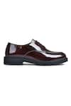 Wednesday Lifestyle_Maroon Plain Todd Derby Shoes _Online_at_Aza_Fashions