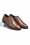 Buy_Wednesday Lifestyle_Brown Howard Solid Oxford Shoes _at_Aza_Fashions
