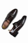 Shop_Wednesday Lifestyle_Brown Issac Solid Monk Shoes _at_Aza_Fashions