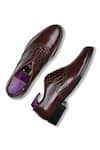 Shop_Wednesday Lifestyle_Maroon John Plain Oxford Shoes _at_Aza_Fashions