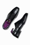 Shop_Wednesday Lifestyle_Black Kevin Croco Leather Oxford Shoes _at_Aza_Fashions