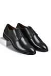 Buy_Wednesday Lifestyle_Black Leo Genuine Leather Derby Shoes _at_Aza_Fashions