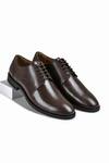 Buy_Wednesday Lifestyle_Brown Leo Solid Derby Shoes _at_Aza_Fashions