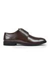 Wednesday Lifestyle_Brown Leo Solid Derby Shoes _Online_at_Aza_Fashions