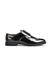 Wednesday Lifestyle_Black Matthew Glossy Finish Derby Shoes _Online_at_Aza_Fashions