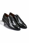 Buy_Wednesday Lifestyle_Black Matthew Solid Glossy Finish Derby Shoes _at_Aza_Fashions