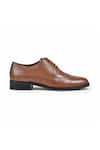 Wednesday Lifestyle_Brown Dominic Brogue Cutwork Derby Shoes _Online_at_Aza_Fashions