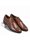 Buy_Wednesday Lifestyle_Brown Dominic Brogue Patten Textured Derby Shoes _at_Aza_Fashions